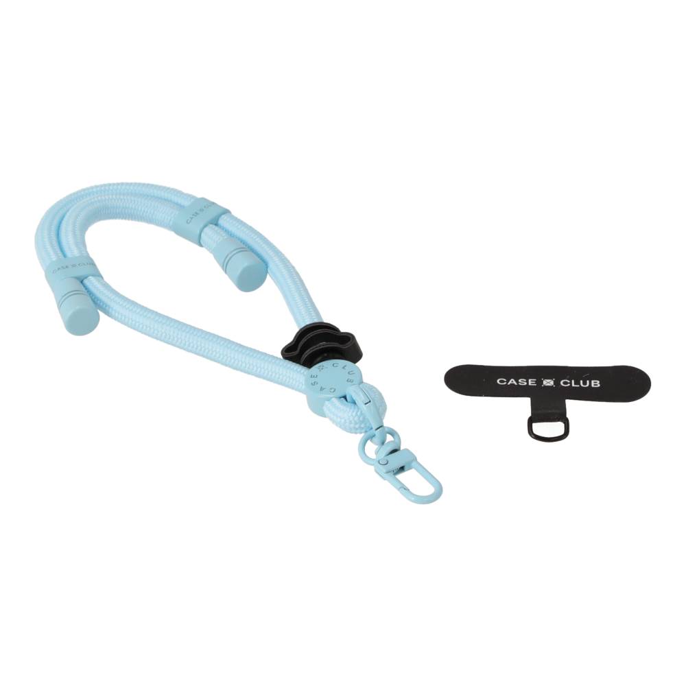 sky blue rope wrist strap